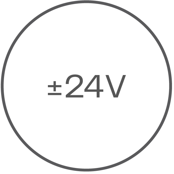 
±24V Nominal voltage