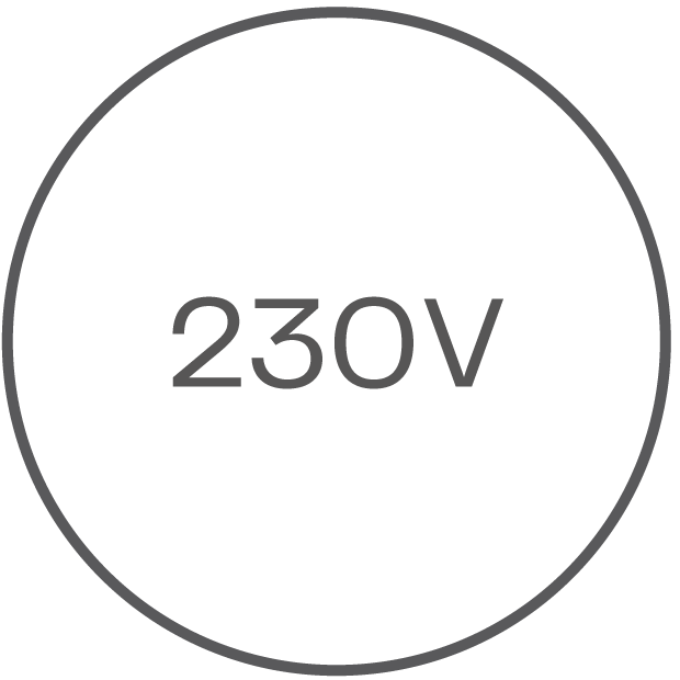 
230V rated voltage