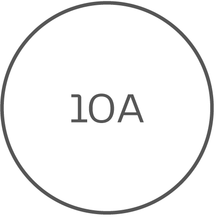 
Output current of 10A