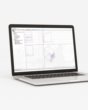 BSim Mockup on laptop